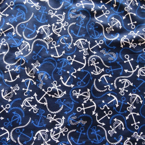 Banana Republic Sea Anchor Rope Symbols Women’s Blue Skirt Size 12 - Picture 8 of 11